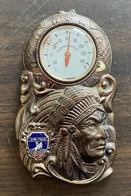 Vintage Montana Native American Chief Thermometer Japan USED FREE SHIPPING • $34.99