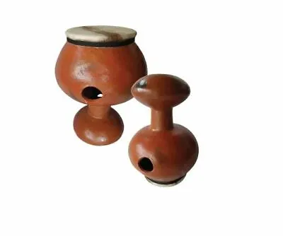 Udu Clay Drum With Goat Skin Mit Haut M • $85