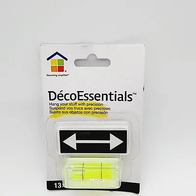 Deco Essentials Mini Bubble Level For Hanging Pictures  TV's  And More • $8.99