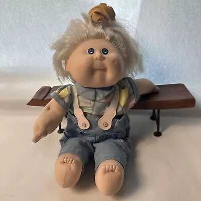 Collectible 17”cabbage Patch Doll Blonde Hair Blue Eyes Excellent Condition • $55.97