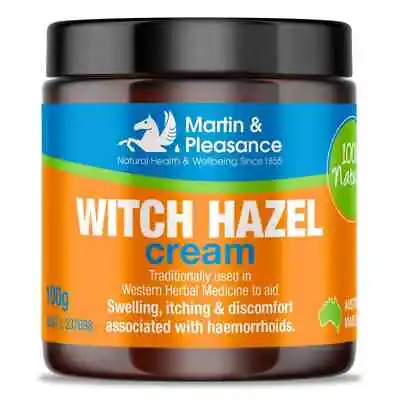 Martin & Pleasance Witch Hazel Cream 100g All Natural Haemorrhoids Relief • $22.26