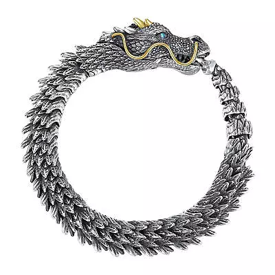 1x Metal Dragon Bracelet Pure Copper Vintage Wrist Accessories Jewelry For Men • $14.63