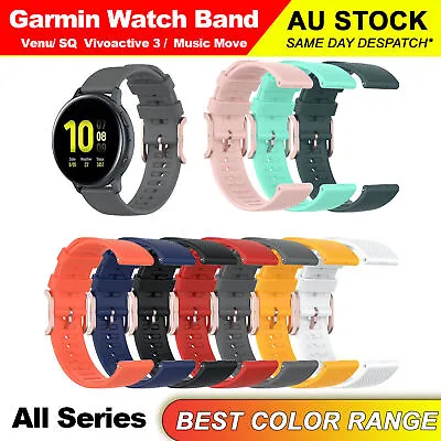 Garmin Watch Band 20mm Venu Sq Vivomove Vivoactive34 HR Forerunner 245 645 Music • $5.99