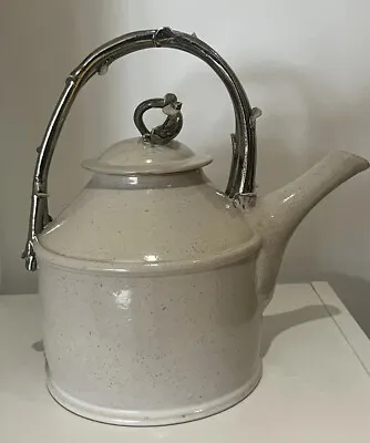 Studio Pottery Porcelain Teapot Leach Era / Influence - Potters Seal • £85