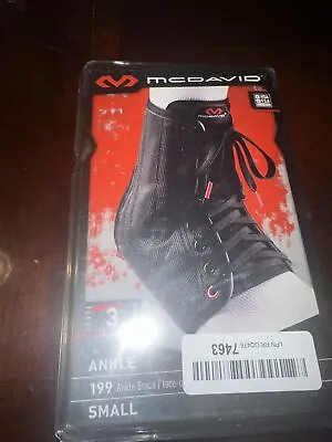 McDavid Ankle Brace/Lace-Up W/Stays Adult Black Small MD199 NEW • $24.99