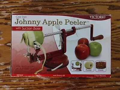 Gently Used Victorio Cast Iron Johnny Apple Peeler With Suction Base • $14.99