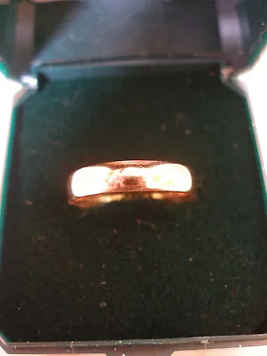 Vintage 22ct Gold  4mm Court Wedding Ring Beautiful • £225