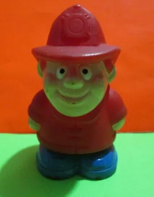 Vintage Tonka Fireman Firefighter Red Fire Hat Red Shirt Blue Boots Figure Toy • $10