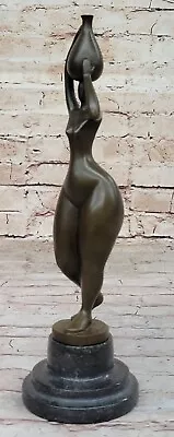 Hand Made Abstract Mid Century Modern Woman Female Bronze Sculpture • $99.50