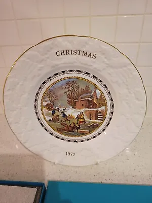 Coalport Series Of Christmas Plates 1976 - 1987  This 23cm Plate Boxed = 1977 • £2.99