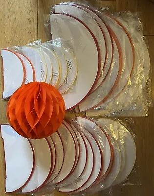 Paper Decorations Honeycomb Balls X 32 - 3 Different Sizes • £15