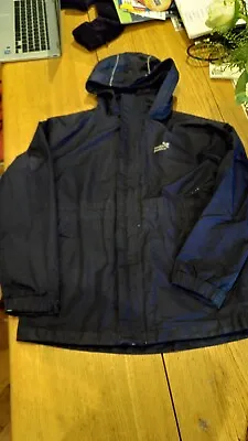 Muddy Puddles 2-in-1 Waterproof And Zip-in Fleece 11-12 Years Navy Blue & Purple • £5.99