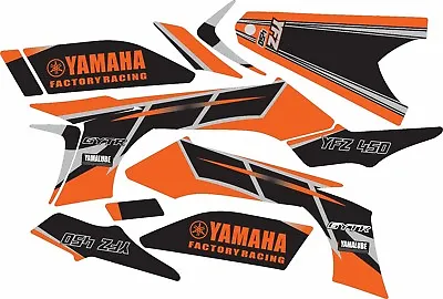 Graphic Kit For 2003-2008 Yamaha YFZ450 YFZ 450 ATV Decals Stickers  Orange • $100.82