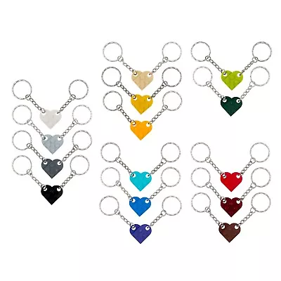 Heart Keyring / Keychain Made With LEGO Bricks - Perfect Valentines Day Gift • £6.15