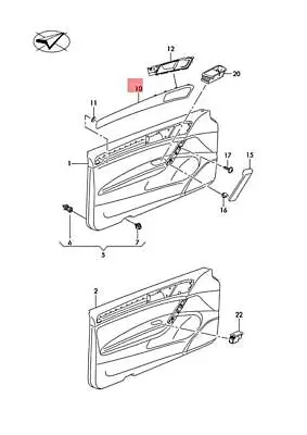 New Vw Golf Trim Trim Insert Standard Aluminium/platinum 5g3858065bgxp Original • $213