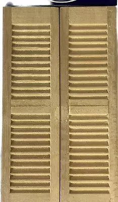 Streets Ahead Natural Wood Louvre Doors DIY 127 118 X 33 X 4mm (Per Door) X 4 • £7.99