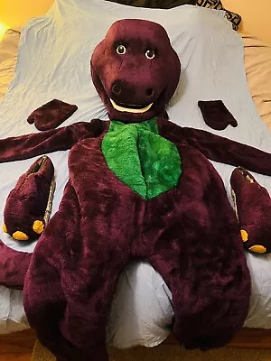 Vintage Barney Dinosaur Mascot Costume Full Suit 90s Early 2000s Rare HTF • $1056.66