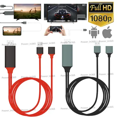 HDMI Mirroring Cable Phone To TV AV USB Adapter For Android IPhone IPad Samsung • $11.69