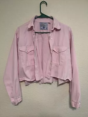 Pink Crop Jacket Diy Vintage Large  • $19.99