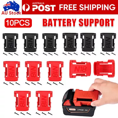 $22 • Buy 10pcs Battery Mount Holder Stand For Milwaukee M18 18V Tool Battery Accessories