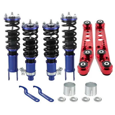 Coilovers Suspension +Rear Lower Control Arm Kit For Honda CRX 88-91 Civic 92-95 • $230