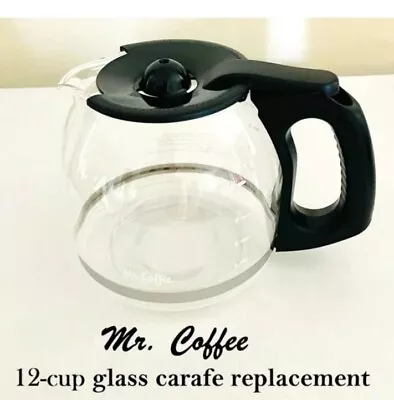 Mr Coffee Replacement 12 Cup Carafe Coffee Maker Pot With Attached Lid • $21.98