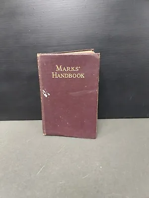 Marks' Handbook For Mechanical Engineers. Fourth Ed. 1941 • $10