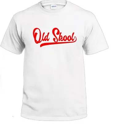 Old Skool Script Tail Shirt School Guys Men Rule Cool Tee All Size & Colors • $18.99