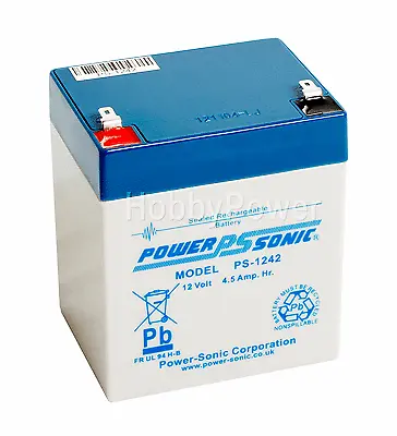 Rechargeable Battery 12 Volt Sealed Lead Acid 4.5AH 12V4.0 • £19.95