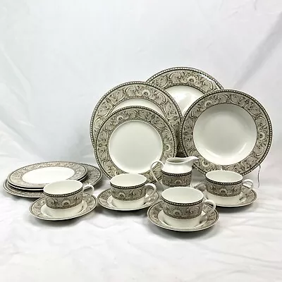 16 Pc Odd Lot Christopher Stuart Newport Dinner Salad Chop Plate Rim Soup Bowl • $99.90