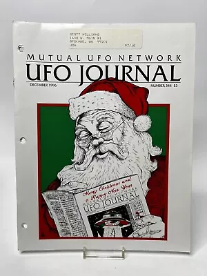 UFO Journal Mutual UFO Network MUFON Magazine #344 DECEMBER 1996 Holiday Issue • $14.99