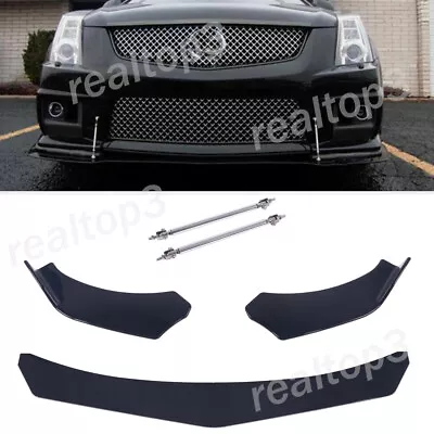 For VW Jetta Front Bumper Lip Chin Spoiler Splitter Body Kit + Silver Strut Rods • $36.35