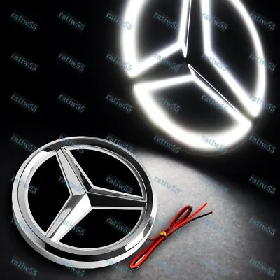 5D LED Car Tail Logo White Light Badge Emblem Light For Mercedes-Benz C S GL AMG • $34.99