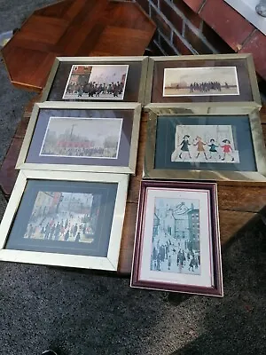 £40 • Buy Vintage Set Of Six L.S. Lowry Framed Prints
