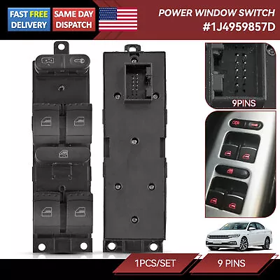 Driver Side Power Master Window Control Switch For VW Golf Jetta MK4  Passat B5 • $12.49