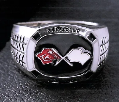 New Chevrolet Corvette Championship Stainless Steel Ring Size 9 - Free Shipping • $29.95