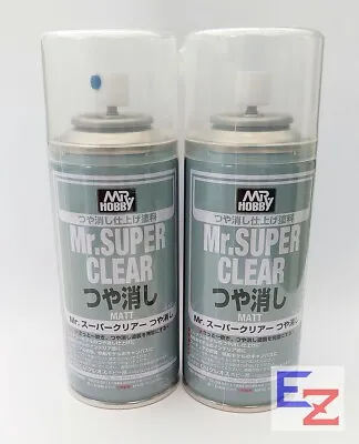 GSI Creos Mr Hobby Mr Super Clear Matt Flat B514 X2 170ml Spray Paint For Model • £34