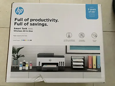 $425 • Buy HP Smart Tank 7305 Color Inkjet All-in-One Printer - BRAND NEW - Damaged Box