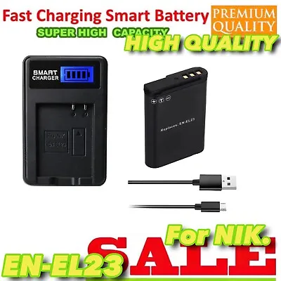 GH Battery +Usb Charger For Nikon Coolpix B700 P600 P610 P610s P900 P900s S810c • $28.66