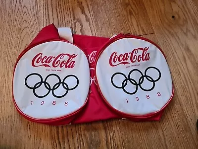 Coca Cola 1988 Olympics Duffle Sports Gym Bag - Carry Handle Zip Never Used • £35