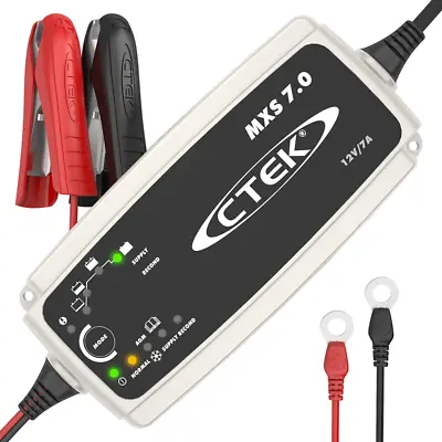 CTEK MXS 7.0 Smart Battery Charger 12V 7A  *Inc Bonus* Indicator Eyelet & Bumper • $249