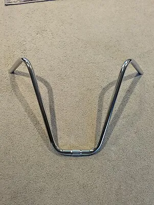 QUALITY  CHROME V APE  BICYCLE HANDLE BARS 16  (25.4mm) LOWRIDERS SCHWINN'S • $26.99