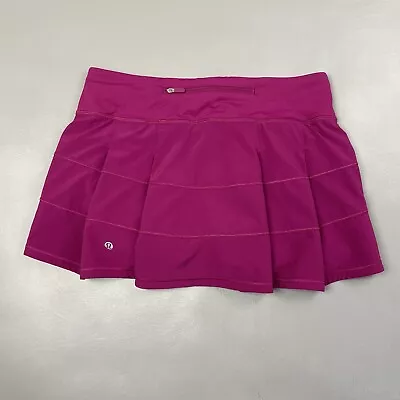 Lululemon Pace Rival Mid-Rise Skirt Magenta Purple W8ADZR Women's 6 • $2.25