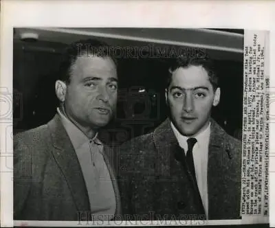 1957 Press Photo Producer Mike Todd Poses With Son Michael Todd Jr. - Hcw29098 • $17.88