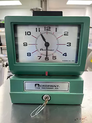 Acroprint 125NR4 Model 125 Heavy Duty Analog Manual Print Time Clock 120V • $172.99