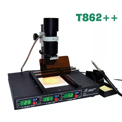 T862++ Reballing Machine BGA Rework Station Infrared Solder Welder System AC110V • $198