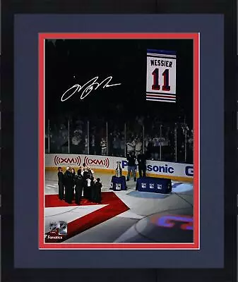 Framed Mark Messier New York Rangers Autographed 16  X 20  Banner Raising Photo • $219.99