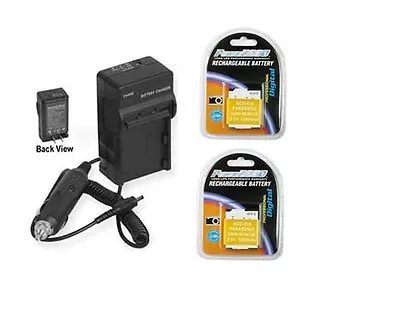 TWO 2 Batteries + Charger For Panasonic DMC-ZS30K DMC-ZS30S • $39.90