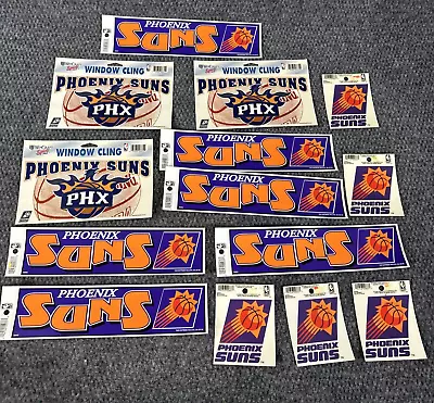 Vtg Phoenix Suns Lot Bumper Stickers Window Clings 90s Y2K NBA • $29.97