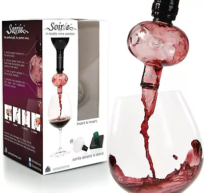 In Bottle Wine Aerator - For Red Wine White Wine And Rose Wine! Made Of Glass • $37.98